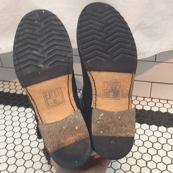 Frye Veronica slouch boot in antique black - Picture 5 of 8